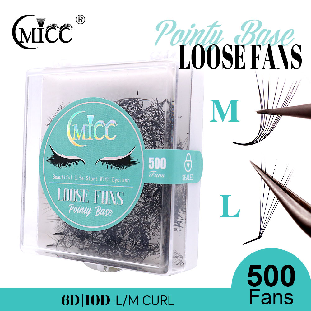 Eyelash Extension Fox Eye - 500 Penggemar 6D 6Mm 10D M