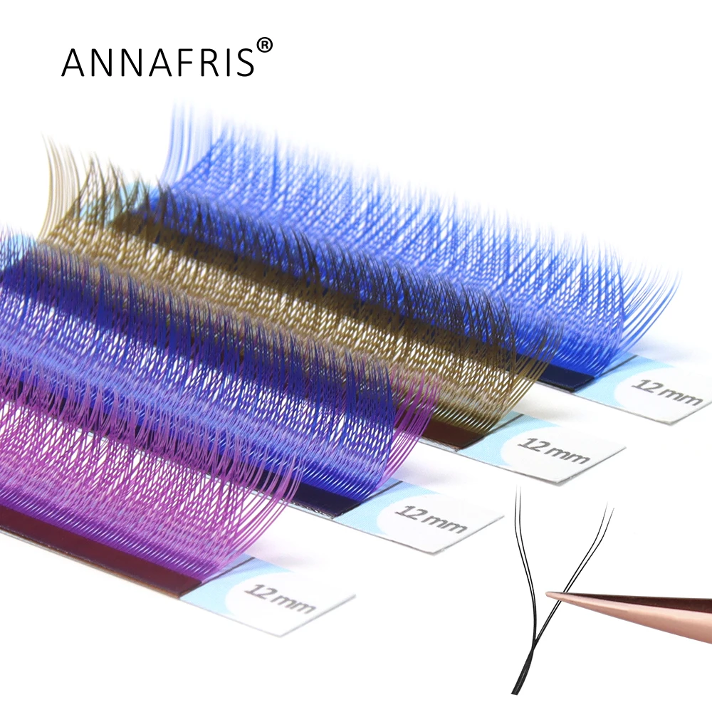 Eyelash Extension Y Shape - ANNAFRIS C/D Bulu Mata Keriting Warna