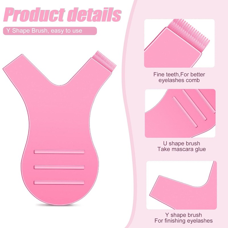 10 Buah Sikat Bulu Mata Plasti - Eyelash Extension Y Shape ulasan dan harga