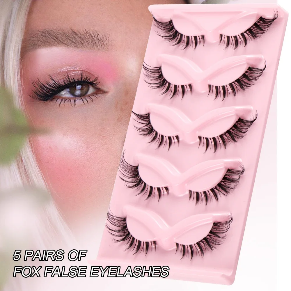 5 Pasang Bulu Mata Palsu Cat E - Eyelash Extension Fox Eye ulasan dan harga