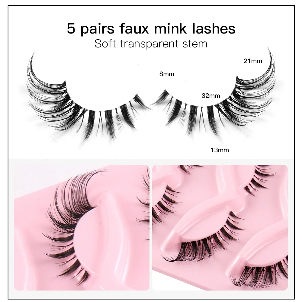 5 Pasang Bulu Mata Palsu Cat E - Eyelash Extension Fox Eye ulasan dan harga